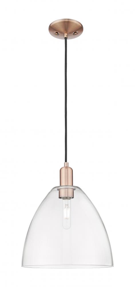 Bristol - 1 Light - 12 inch - Antique Copper - Cord hung - Mini Pendant