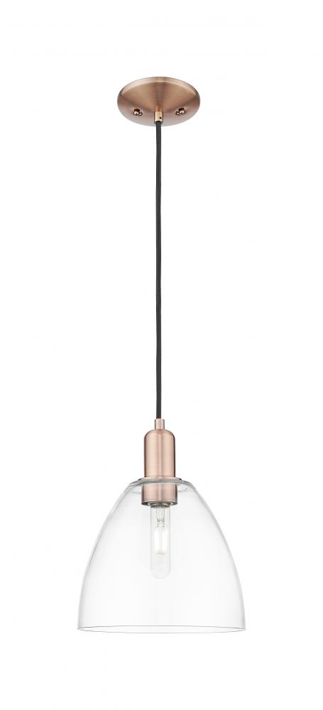 Bristol - 1 Light - 9 inch - Antique Copper - Cord hung - Mini Pendant