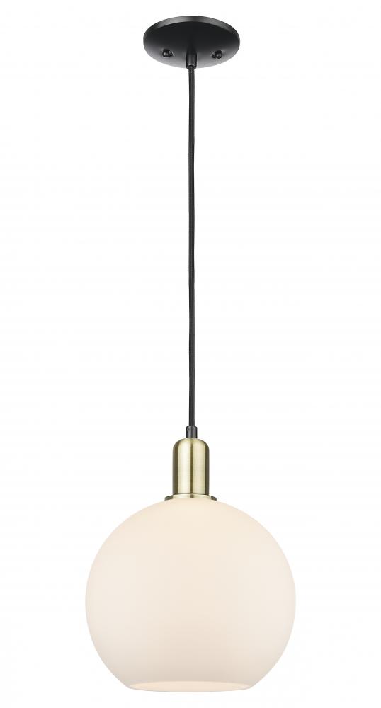 Athens - 1 Light - 10 inch - Black Antique Brass - Cord hung - Mini Pendant