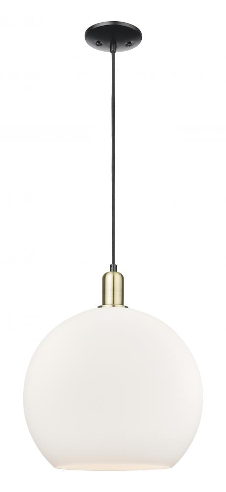 Athens - 1 Light - 14 inch - Black Antique Brass - Cord hung - Mini Pendant