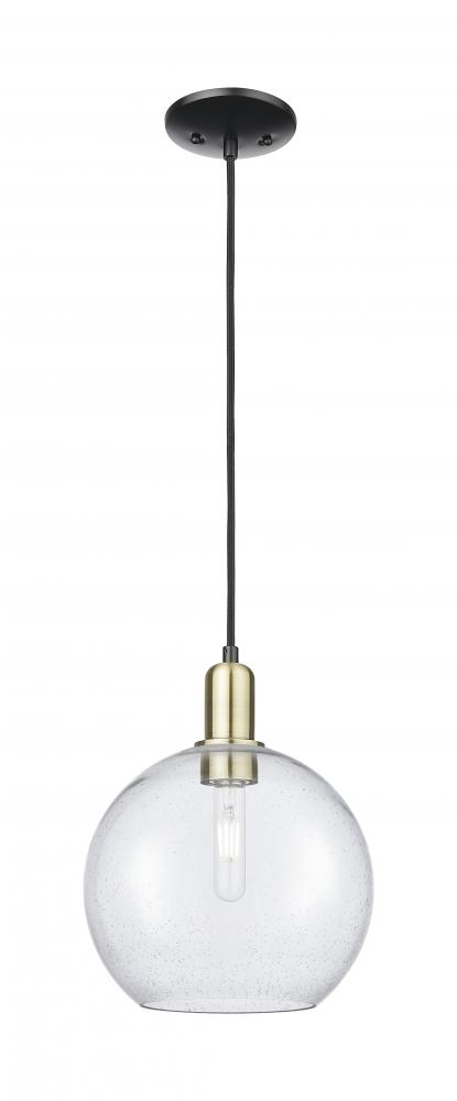 Athens - 1 Light - 10 inch - Black Antique Brass - Cord hung - Mini Pendant