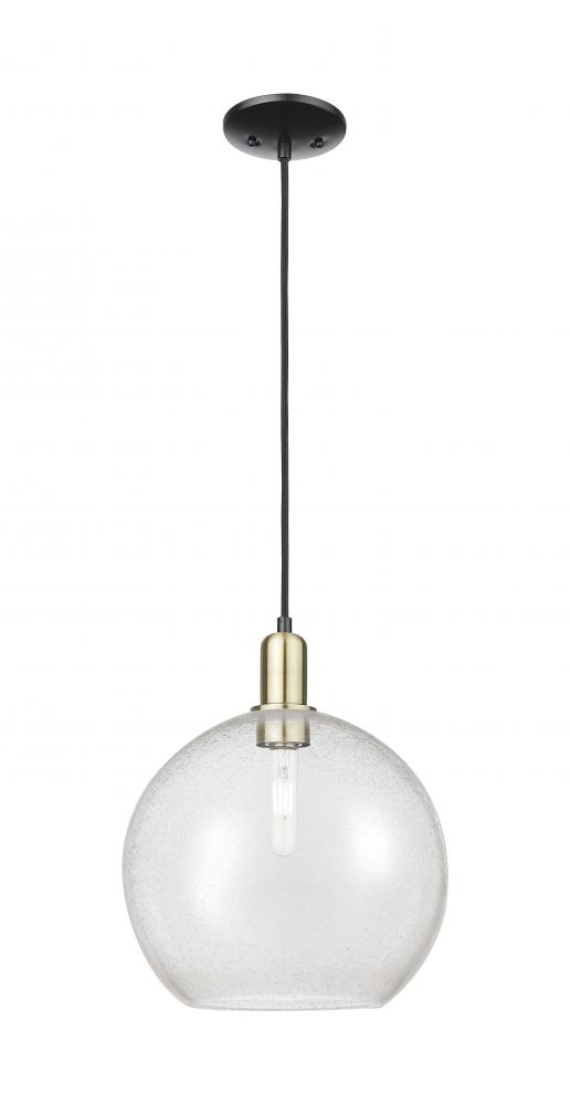 Athens - 1 Light - 12 inch - Black Antique Brass - Cord hung - Mini Pendant