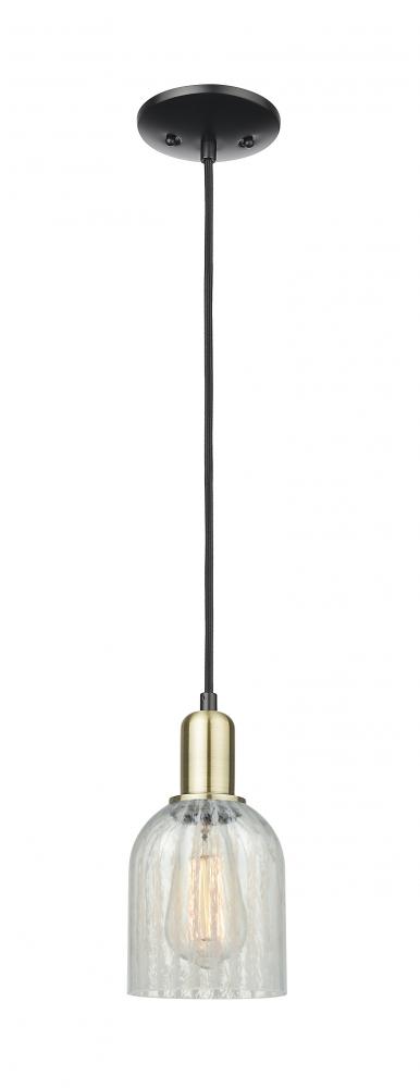 Caledonia - 1 Light - 5 inch - Black Antique Brass - Cord hung - Mini Pendant