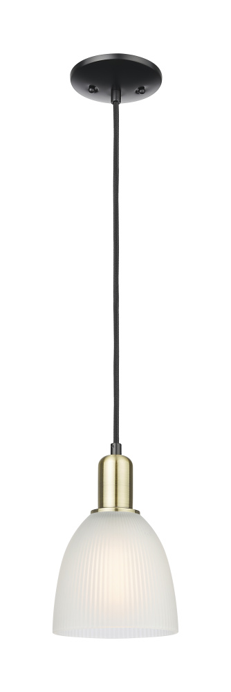 Castile - 1 Light - 6 inch - Black Antique Brass - Cord hung - Mini Pendant