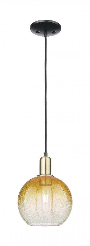 Brookhaven Globe - 1 Light - 6 inch - Black Antique Brass - Cord hung - Mini Pendant