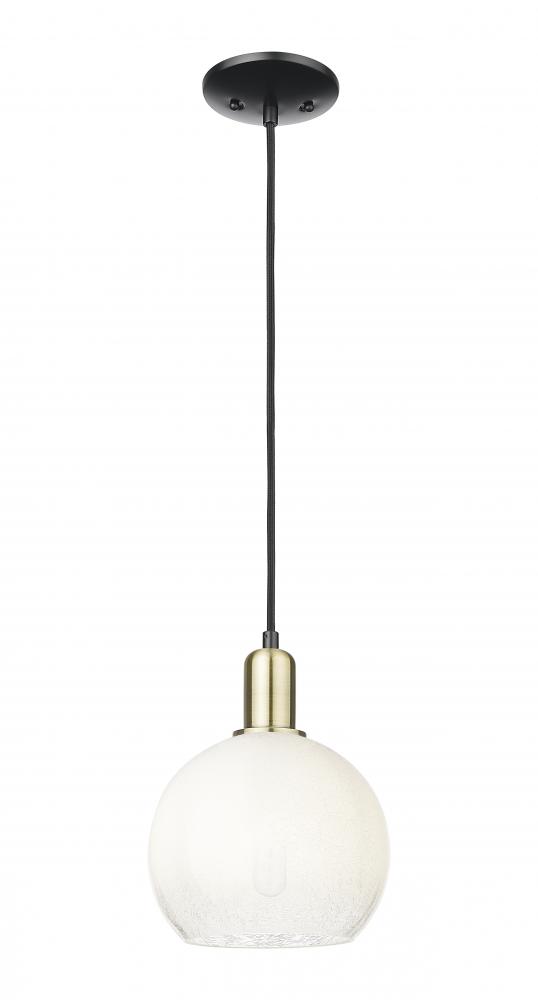 Brookhaven Globe - 1 Light - 6 inch - Black Antique Brass - Cord hung - Mini Pendant
