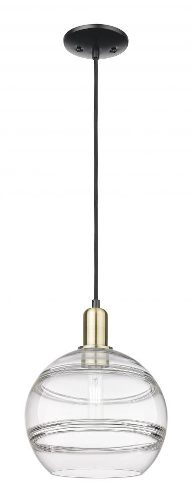 Rochester - 1 Light - 10 inch - Black Antique Brass - Cord hung - Mini Pendant