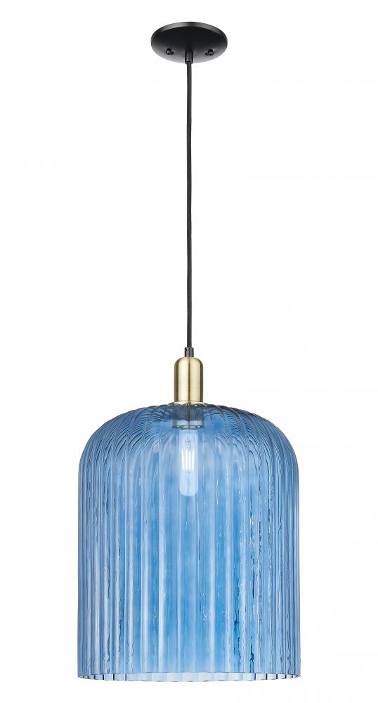 Bridal Veil - 1 Light - 12 inch - Black Antique Brass - Cord hung - Mini Pendant