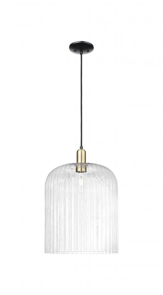 Bridal Veil - 1 Light - 12 inch - Black Antique Brass - Cord hung - Mini Pendant