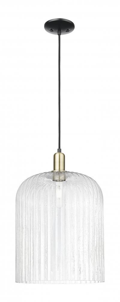 Bridal Veil - 1 Light - 12 inch - Black Antique Brass - Cord hung - Mini Pendant