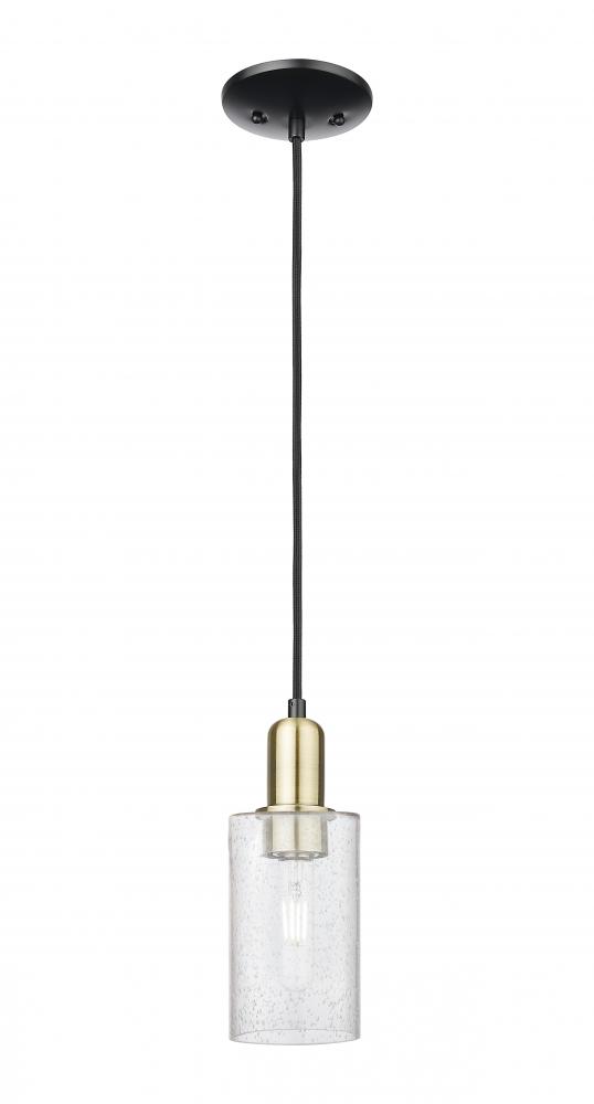 Clymer - 1 Light - 4 inch - Black Antique Brass - Cord hung - Mini Pendant