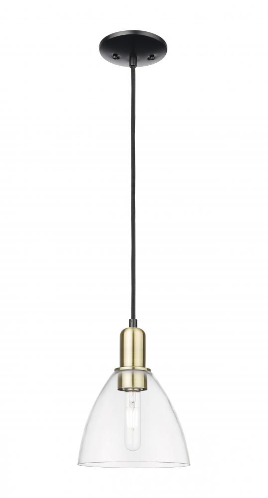Bristol - 1 Light - 8 inch - Black Antique Brass - Cord hung - Mini Pendant