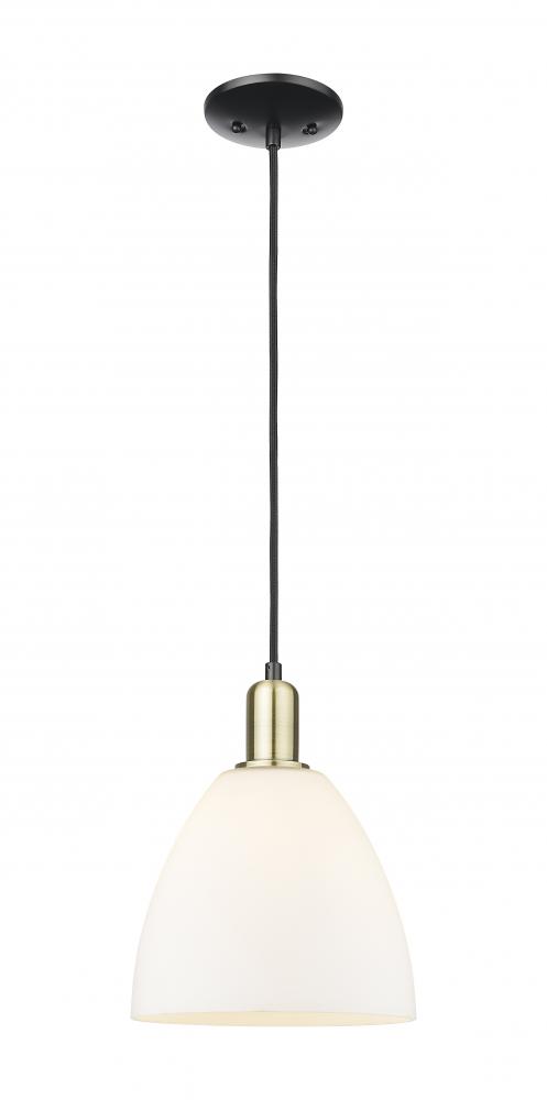 Bristol - 1 Light - 9 inch - Black Antique Brass - Cord hung - Mini Pendant