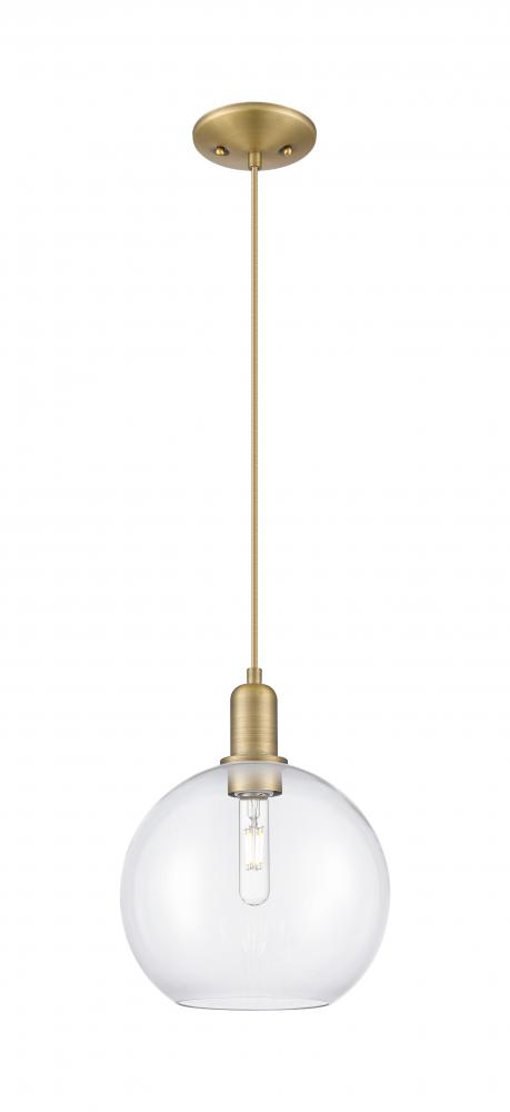 Athens - 1 Light - 10 inch - Brushed Brass - Cord hung - Mini Pendant