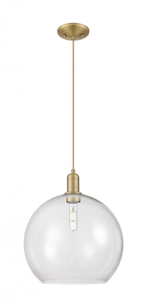 Athens - 1 Light - 14 inch - Brushed Brass - Cord hung - Mini Pendant