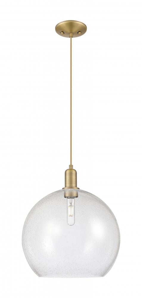 Athens - 1 Light - 14 inch - Brushed Brass - Cord hung - Mini Pendant