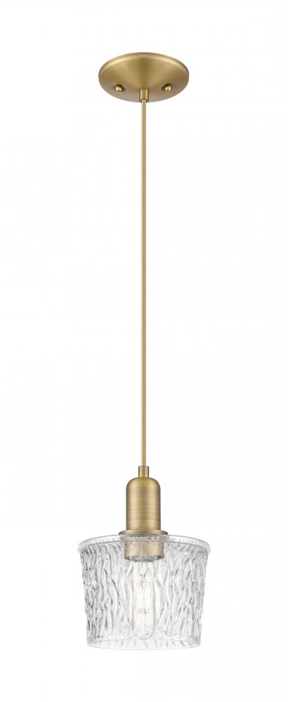 Niagara - 1 Light - 7 inch - Brushed Brass - Cord hung - Mini Pendant
