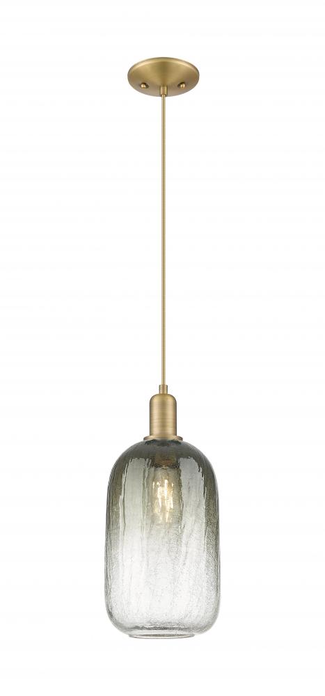 Brookhaven Cloche - 1 Light - 6 inch - Brushed Brass - Cord hung - Mini Pendant
