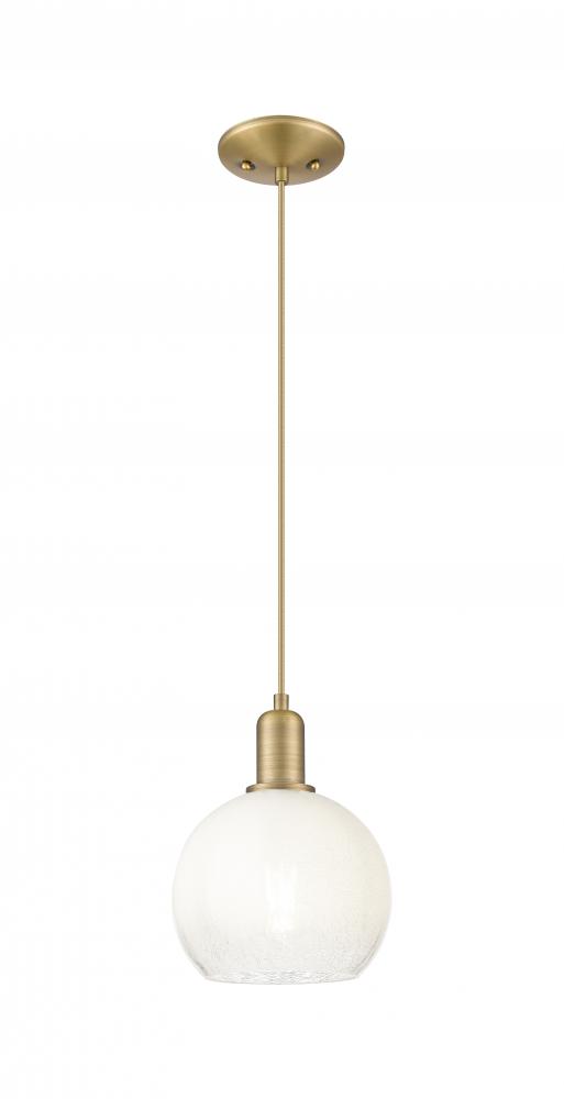 Brookhaven Globe - 1 Light - 6 inch - Brushed Brass - Cord hung - Mini Pendant