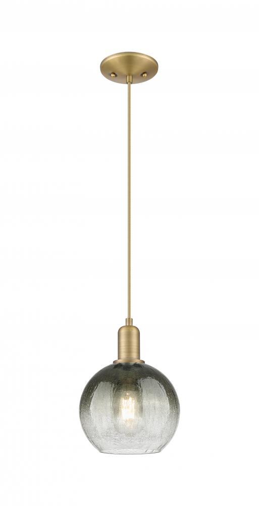 Brookhaven Globe - 1 Light - 6 inch - Brushed Brass - Cord hung - Mini Pendant