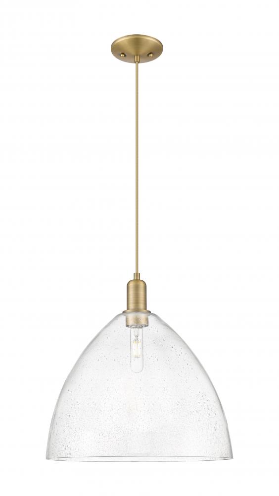 Bristol - 1 Light - 16 inch - Brushed Brass - Cord hung - Mini Pendant