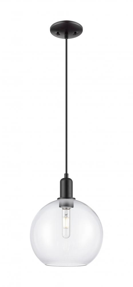 Athens - 1 Light - 10 inch - Matte Black - Cord hung - Mini Pendant