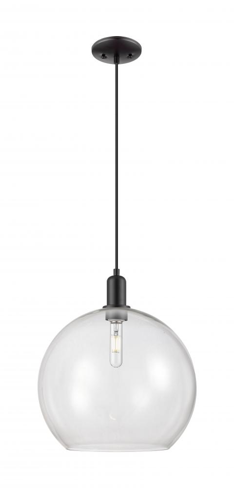 Athens - 1 Light - 14 inch - Matte Black - Cord hung - Mini Pendant