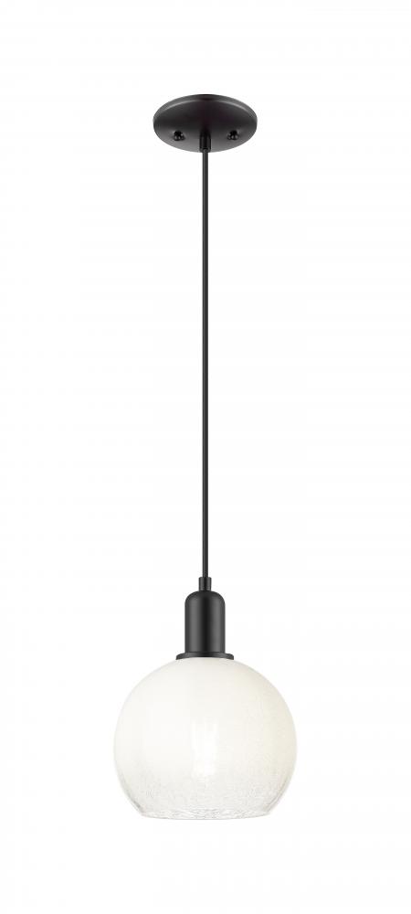 Brookhaven Globe - 1 Light - 6 inch - Matte Black - Cord hung - Mini Pendant
