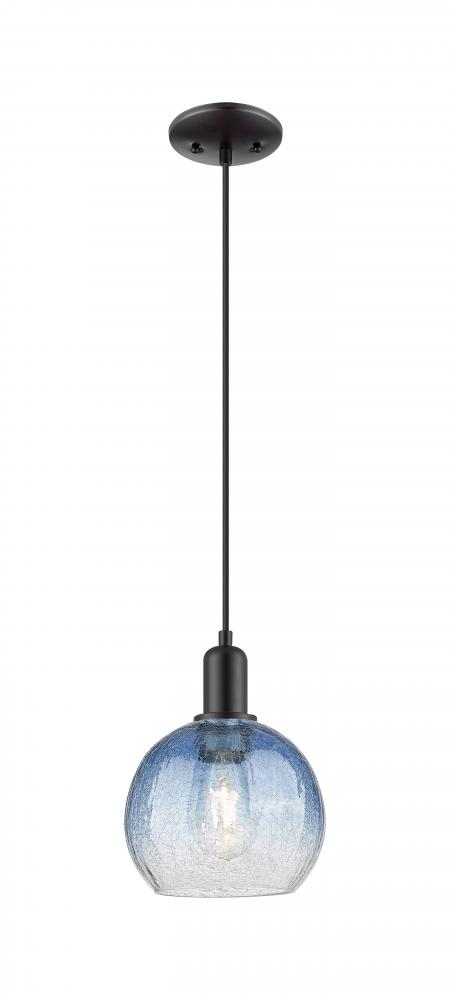 Brookhaven Globe - 1 Light - 6 inch - Matte Black - Cord hung - Mini Pendant