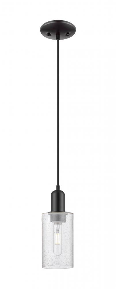 Clymer - 1 Light - 4 inch - Matte Black - Cord hung - Mini Pendant