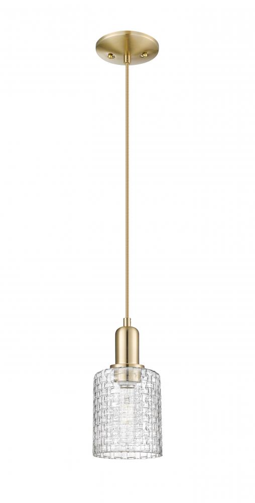 Cobbleskill - 1 Light - 5 inch - Champagne Bronze - Cord hung - Mini Pendant