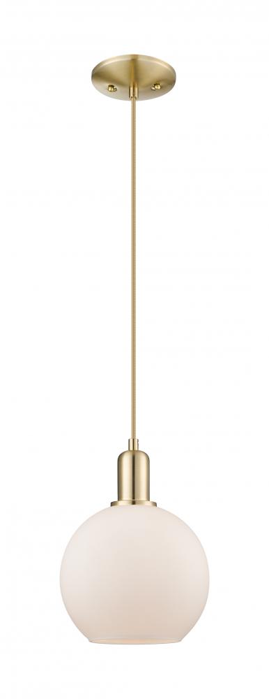 Athens - 1 Light - 8 inch - Champagne Bronze - Cord hung - Mini Pendant