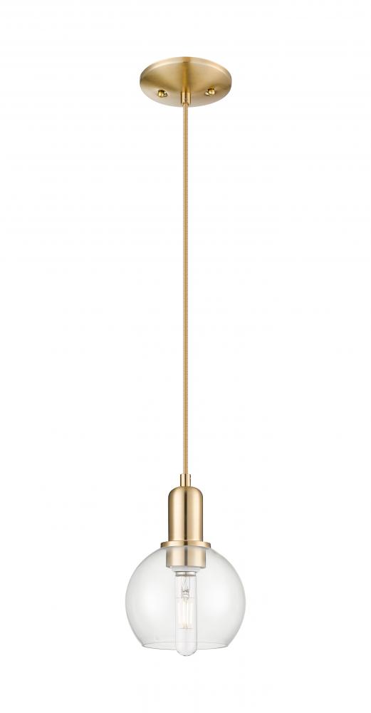 Athens - 1 Light - 6 inch - Champagne Bronze - Cord hung - Mini Pendant