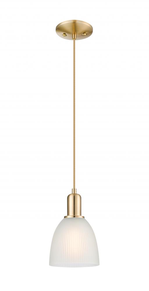 Castile - 1 Light - 6 inch - Champagne Bronze - Cord hung - Mini Pendant