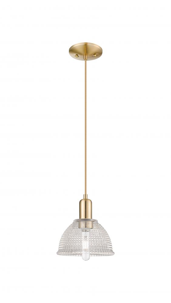 Arietta - 1 Light - 8 inch - Champagne Bronze - Cord hung - Mini Pendant