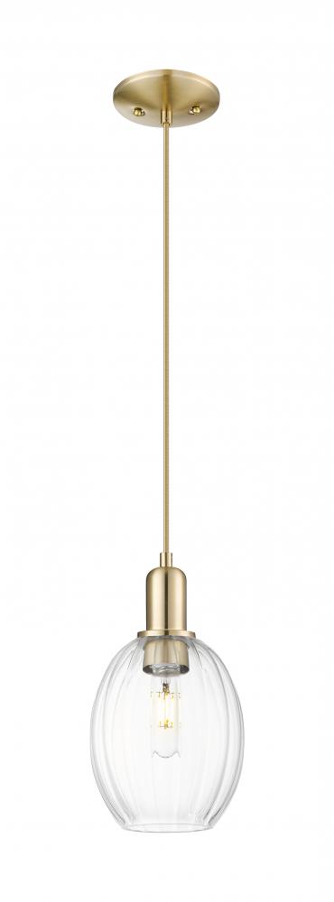 Preston Bulb - 1 Light - 6 inch - Champagne Bronze - Cord hung - Mini Pendant