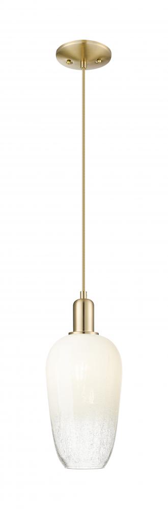 Brookhaven Flute - 1 Light - 6 inch - Champagne Bronze - Cord hung - Mini Pendant