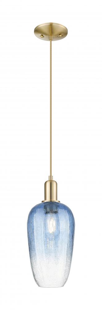 Brookhaven Flute - 1 Light - 6 inch - Champagne Bronze - Cord hung - Mini Pendant