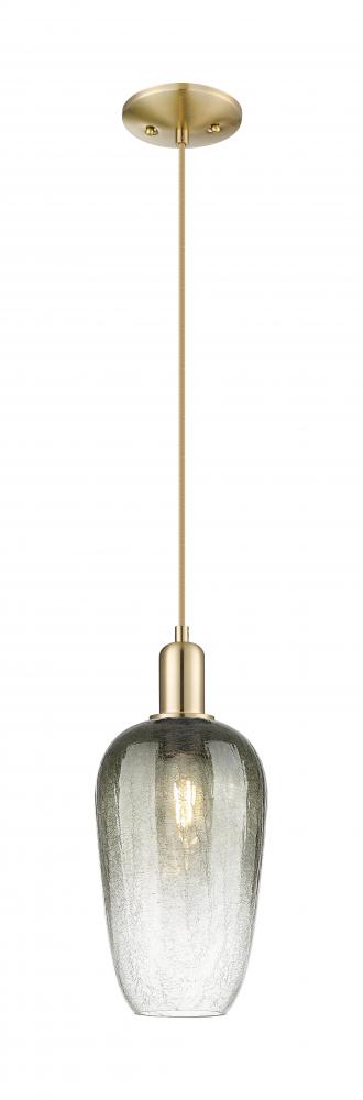 Brookhaven Flute - 1 Light - 6 inch - Champagne Bronze - Cord hung - Mini Pendant