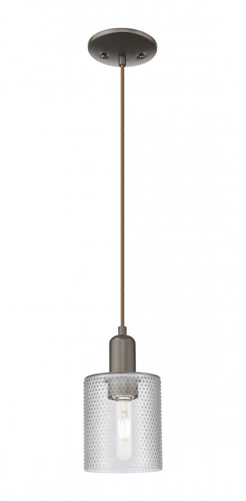 Cobbleskill - 1 Light - 5 inch - Oil Rubbed Bronze - Cord hung - Mini Pendant