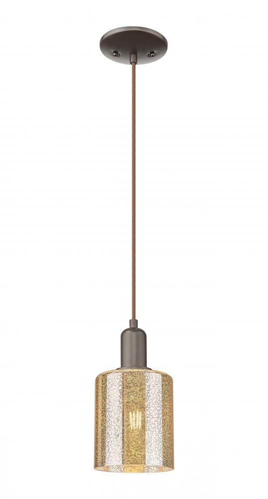 Cobbleskill - 1 Light - 5 inch - Oil Rubbed Bronze - Cord hung - Mini Pendant