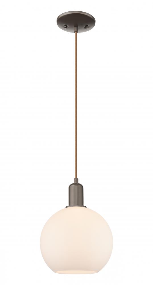 Athens - 1 Light - 10 inch - Oil Rubbed Bronze - Cord hung - Mini Pendant
