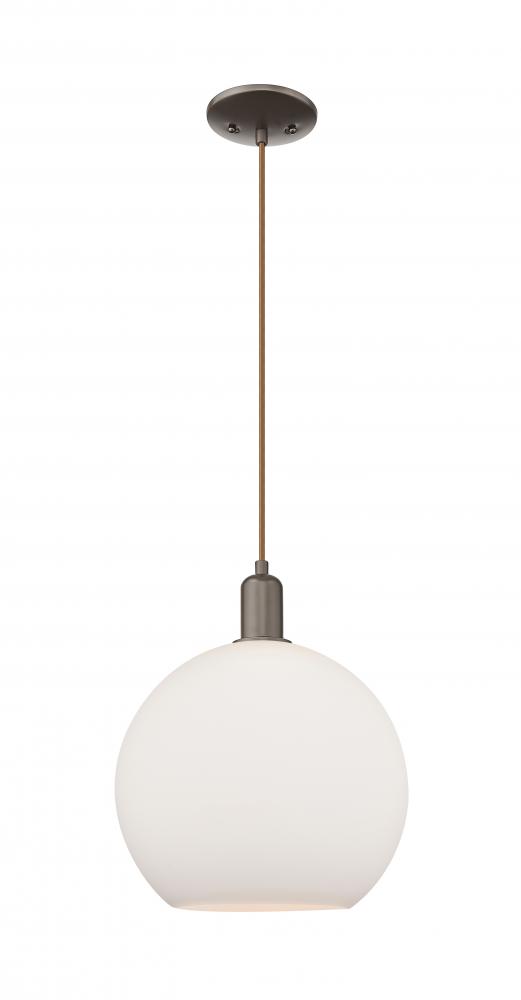 Athens - 1 Light - 12 inch - Oil Rubbed Bronze - Cord hung - Mini Pendant