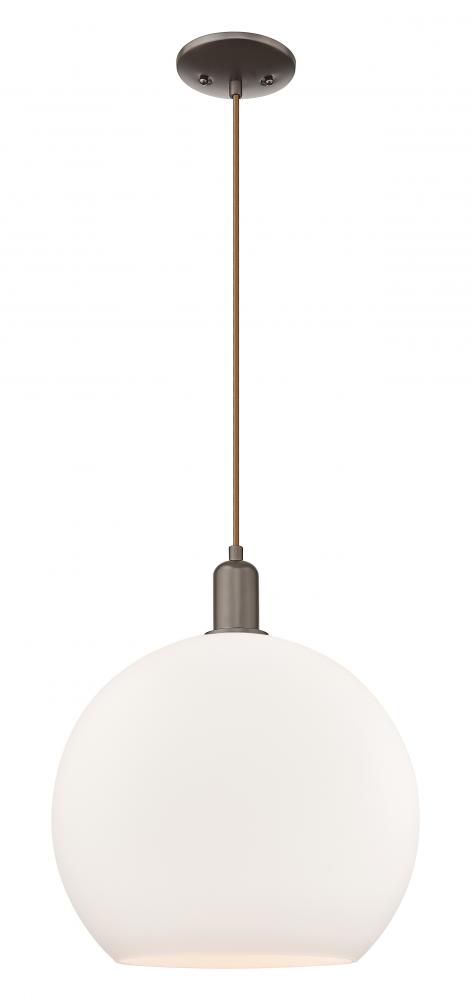 Athens - 1 Light - 14 inch - Oil Rubbed Bronze - Cord hung - Mini Pendant