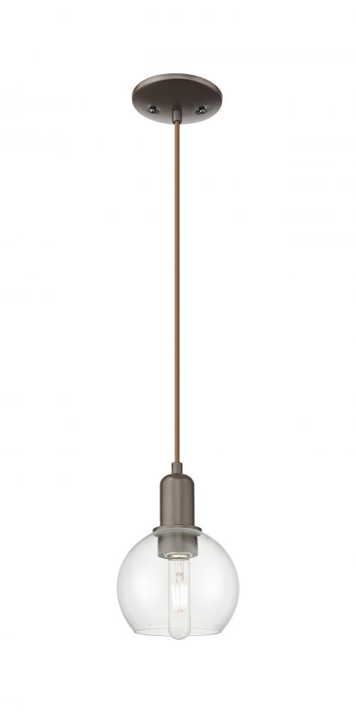 Athens - 1 Light - 6 inch - Oil Rubbed Bronze - Cord hung - Mini Pendant