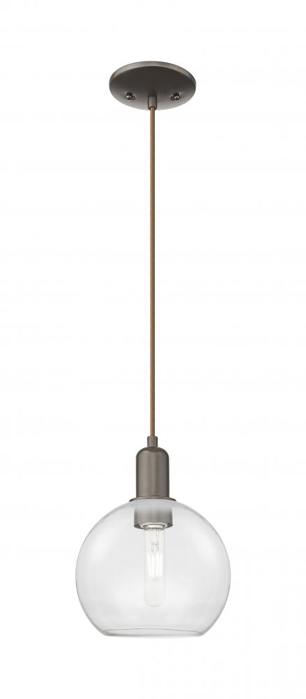 Athens - 1 Light - 8 inch - Oil Rubbed Bronze - Cord hung - Mini Pendant