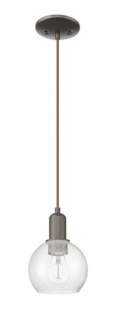 Athens - 1 Light - 6 inch - Oil Rubbed Bronze - Cord hung - Mini Pendant