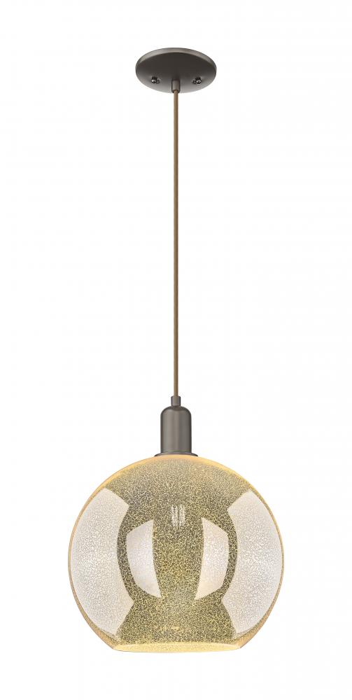 Athens - 1 Light - 12 inch - Oil Rubbed Bronze - Cord hung - Mini Pendant