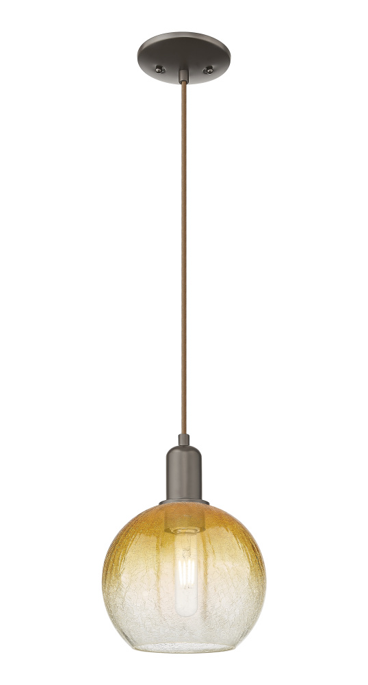 Brookhaven Globe - 1 Light - 6 inch - Oil Rubbed Bronze - Cord hung - Mini Pendant