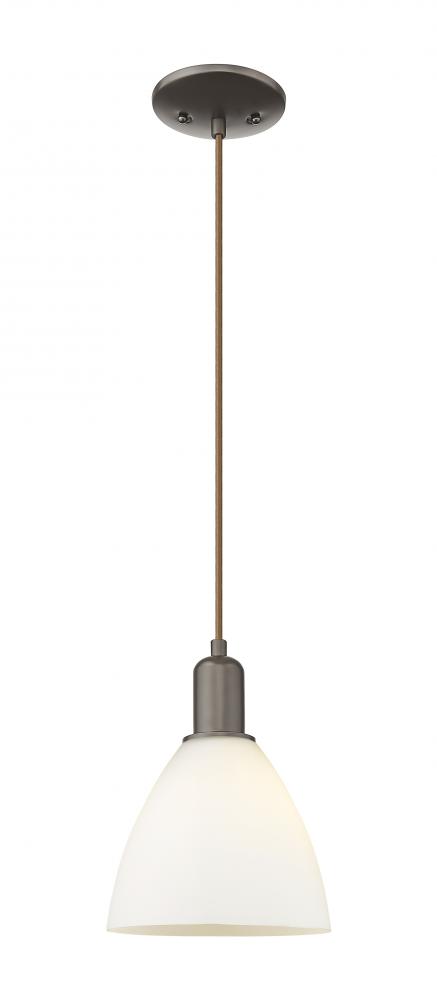 Bristol - 1 Light - 8 inch - Oil Rubbed Bronze - Cord hung - Mini Pendant